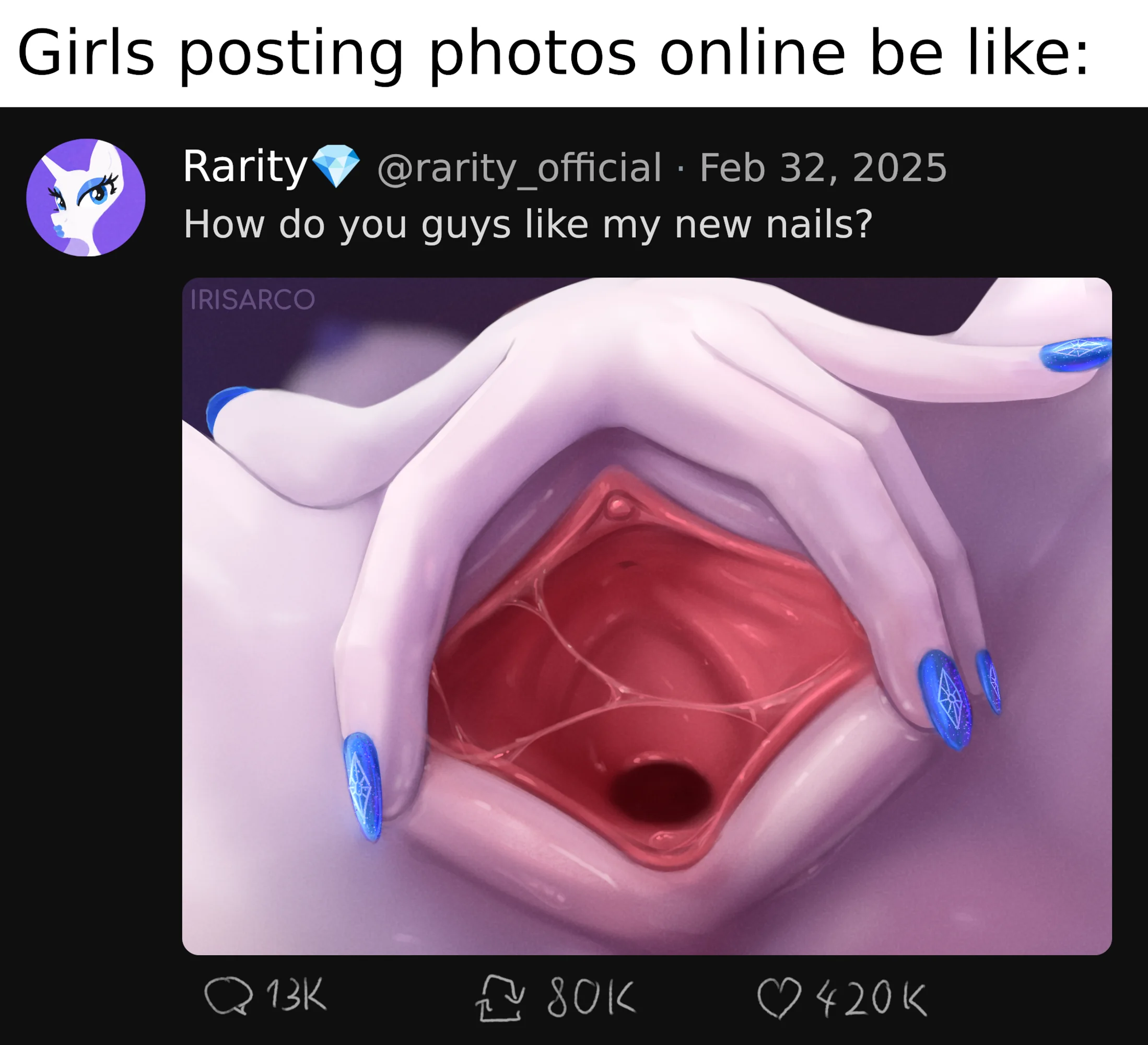 Rarity's nails (1/1)
